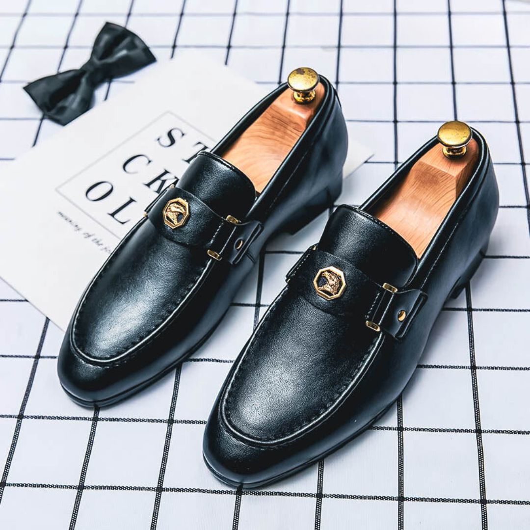 Nils™ | Loafers i läder