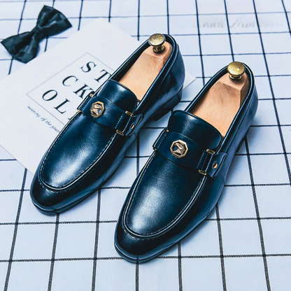 Nils™ | Loafers i läder