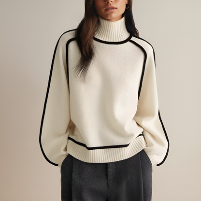 Lina™ | Elegant tröja med turtleneck